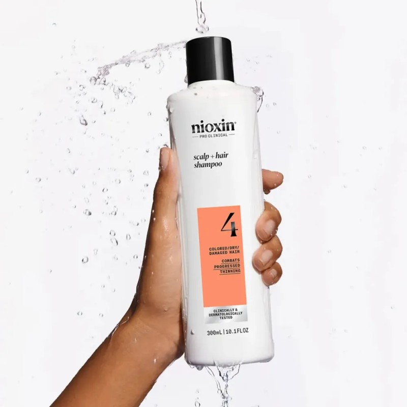 Nioxin-4 Shampoo Densificador Para Cabello Teñido 300ml