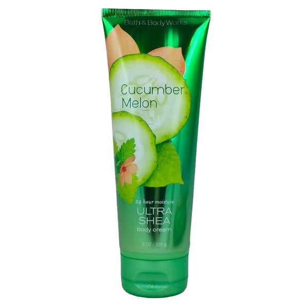 Bath and Body Works Signature Collection Cucumber Melon Body Cream, 8 oz, new bottle style