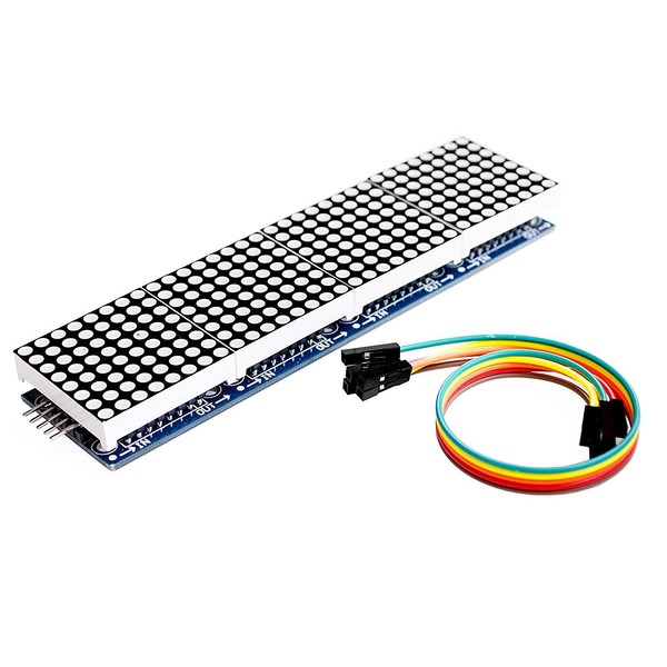 HiLetgo MAX7219 Dot Matrix Module 4-in-1 Display 5-pin Line for Arduino
