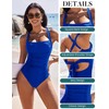 AI'MAGE Women's Sports One-Piece High Waist Beachwear with Cups Swimwear