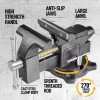 Kitvance 4-1/2'' Multi-Purpose Bench Vise for Workbench Heavy Duty Forged