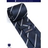 HISDERN A3-02 Washable Necktie, Chief, Clip, Set of 3, Width