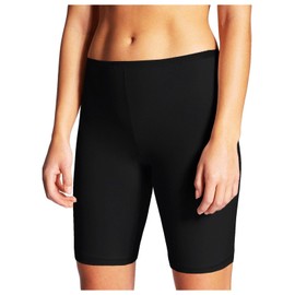 BestSale247 Pack of 3 Women's Underskirt Short Underdress with Lace Briefs Underskirt Boxer Shorts Cotton, Pack of 2 / black