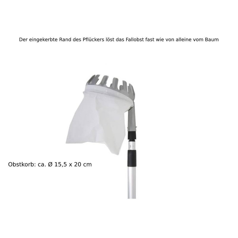 Gravidus Practical fruit feeder with telescopic rod, harvest aid