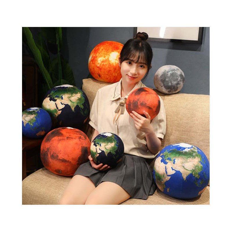 Sun, Moon, Mars and Earth Plush Cushion, Universe Series Plush