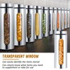 Mimorou 3 Pcs Stainless Steel Canister Set with Glass Windows