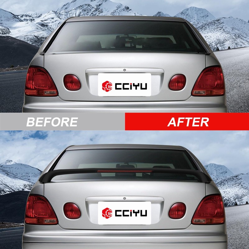 cciyu Rear Trunk Lip Spoiler Wing Fits for 1998-2005 For