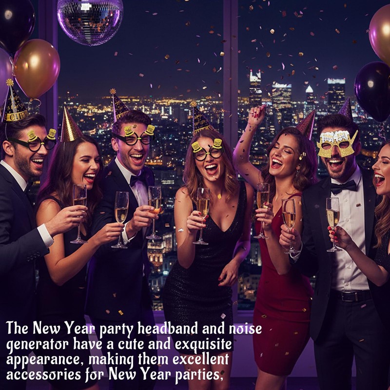 36 pcs 2026 New Years Decorations, New Years Eve Party