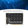 M.2 PCIE Adapter, Adapter Card 4 Ports M.2 NVMeSSD to