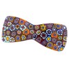 GlassOfVenice Murano Glass Millefiori Bowtie Hair Clip - Multicolor