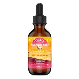 Aceite de Kemiri: fortalece y nutre el cabello y el cuero cabelludo con tratamiento para las puntas abiertas