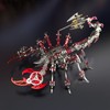 3D Metal Scorpion Model Kit, Red and Silver, DIY Mechanical