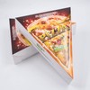 KeaJuidy 24pcs Triangle Pizza Box with Inner Pads Mini Pizza
