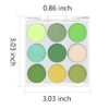 9-Color Shimmer & Matte Green Eyeshadow Palette – Highly Pigmented