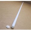 Delrin White Acetal POM Round Tube .625" Oversized OD x