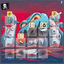 Play Punk | Captain Flip: In the Jaws of the Kraken Expansion | Board Game | Ages 8+ | 1-5 Players | 20+ Minutes Playing Time