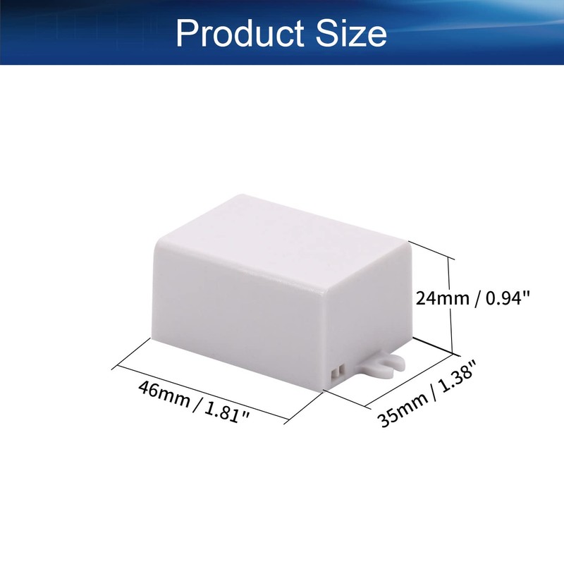 Heyiarbeit 7Pcs 1.81"x1.38"x0.94" ABS White Dustproof Electronic Junction Box Enclosure