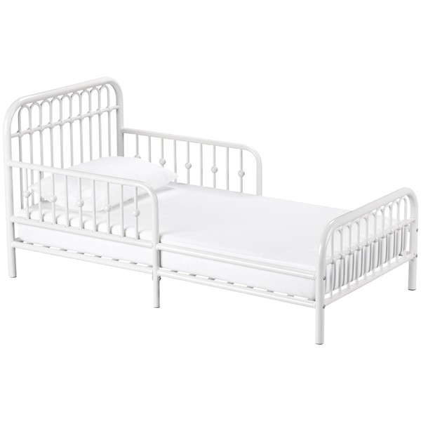 Little Seeds Monarch Hill Ivy Metal Toddler Bed, White