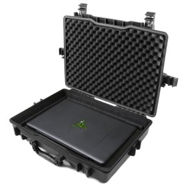 CASEMATIX 15.6 to 17 inch Waterproof Laptop Hard Case Compatible with Razer Blade Gaming Laptops 17, Stealth and More Computer Accessories Up to 17 Inches - Case Only