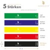 SUPERLETIC Mini Resistance Bands Set of 5 I Fitness Band