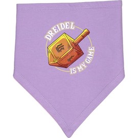 inktastic Hanukkah Dreidel Game Baby Bandana Bib Lavender and Pink 389cd