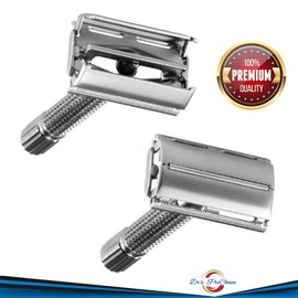 Impeccable Perfection With this Double Edge Safety Razor Gift Set by Drs ProChoice. A Great Gift For Men, Women, and Teens. (5 Individually Boxed Units)