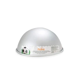Decora 0062954 Backform Halbkugel aus Eloxiertem Aluminiun, Ø 15,5 cm