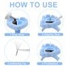 200 pieces of disposable plastic adhesive rings Eyelash adhesive rings