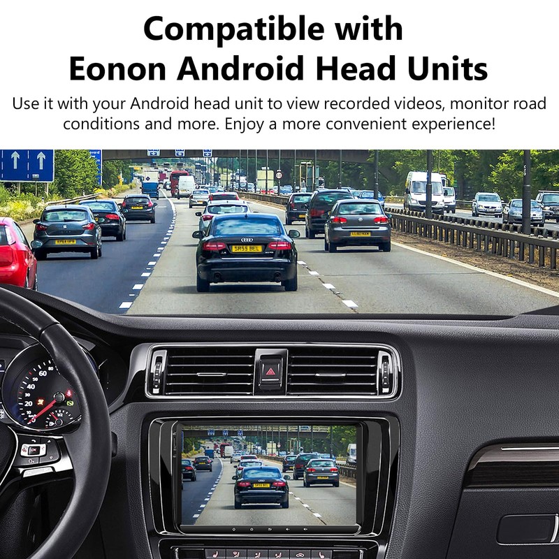Eonon 1280 x 720P Dash Cam USB Car Recorder Front