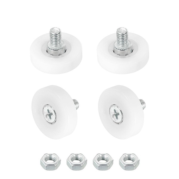 QUARKZMAN Drawer Rollers, Nylon Cupboard, Drawer Roller, Replacement Wheels, Bearings,