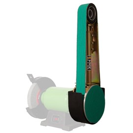 KFMK 2"x48" Belt Grinder Attachment for Bench Grinders, 2x48 Inch Belt and 7 Inch Disc Sander Attachment for Bench Grinders with 5/8" Arbor