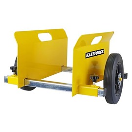 KASTFORCE KF4006 Panel Dolly, 600 Lbs Capacity, Drywall Mover with 8" Non-Flat Wheels, Adjustable Clamp Cart, Wood Fence Door Dolly, Lifting Handles
