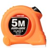 Dekton Hi Vis Green Soft Grip Autolock Tape Measure 5m