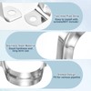 sourcing map 16Pcs Rigid Pipe Straps, 12mm(0.47") 304 Stainless Steel