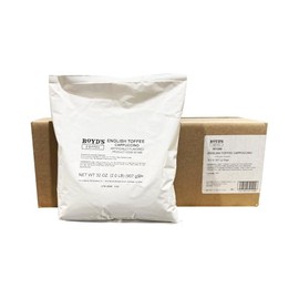 Boyd’s English Toffee Cappuccino Mix, 6 x 2lb Bags – Sweet & Creamy Toffee Flavor, Powdered Cappuccino Beverage Mix, 12 lbs Total