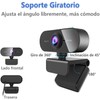 Weeiluoq Camara Web para PC HD 1080P,Webcam con Microfono para