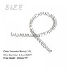 sourcing map Compression Springs (0.8x8mm OD,305mm Free Length) 304 Stainless