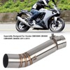 KIMISS Motorcycle Exhaust Middle Pipe Link Connect for Honda CBR500R