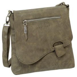 Ledershop24 Gift Set – Handbag Shoulder Bag Shoulder Bag Suede Imitation Used Look with Lock Closure Various Colours Colours Brown