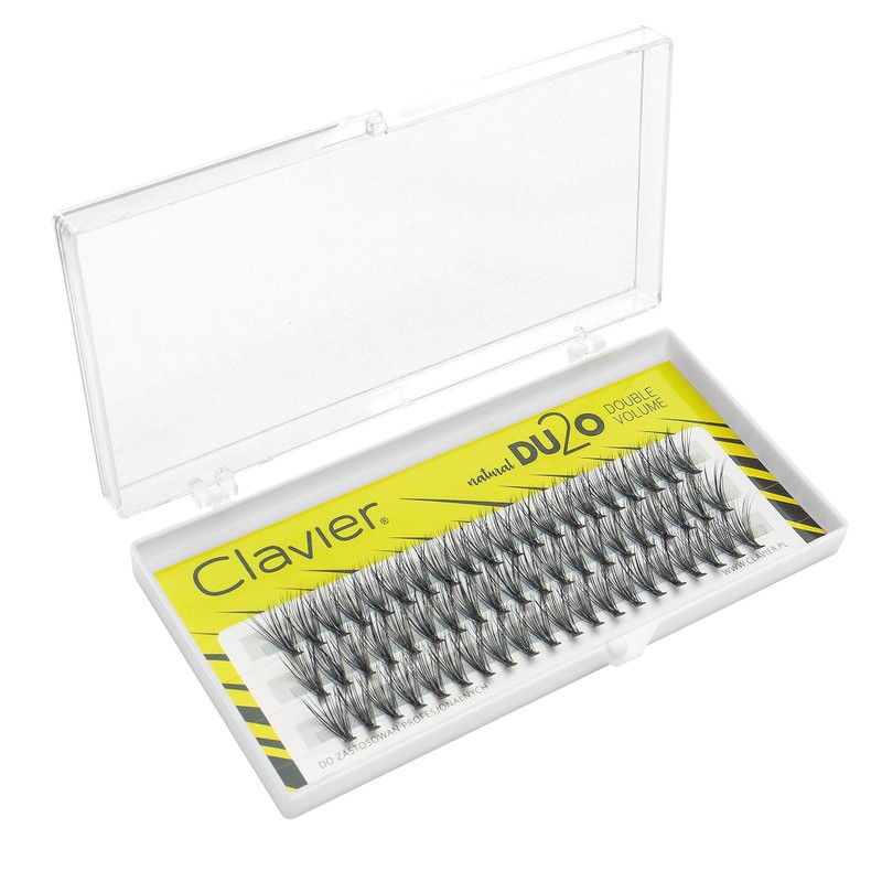 Clavier Du2o Double Volume Artificial Eyelashes in Cups, Various Lengths