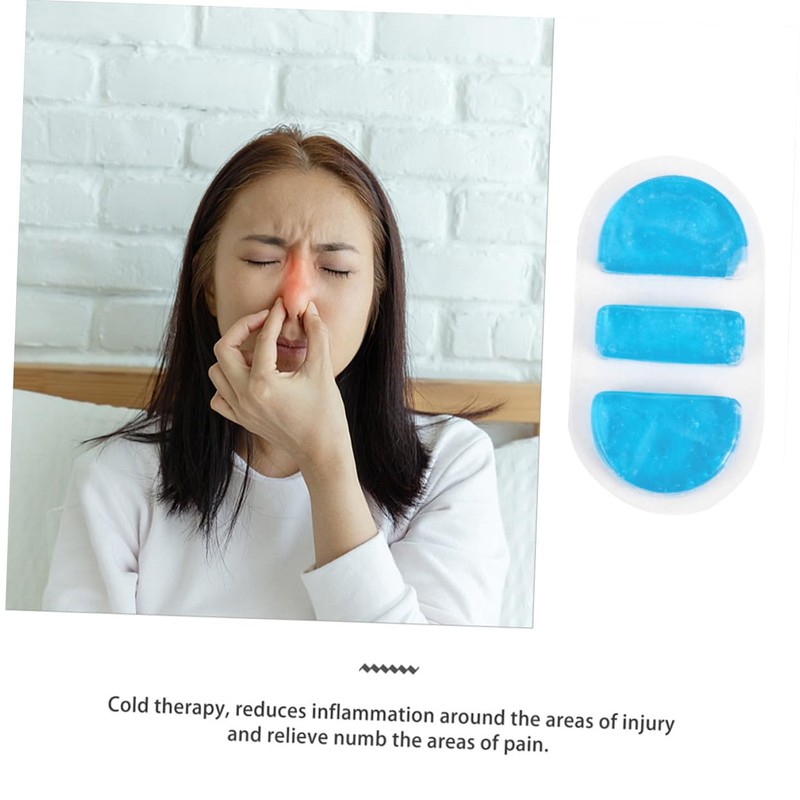 TOVINANNA Pvc Nose Cold Compress Reusable Blue for Nose Bleeding
