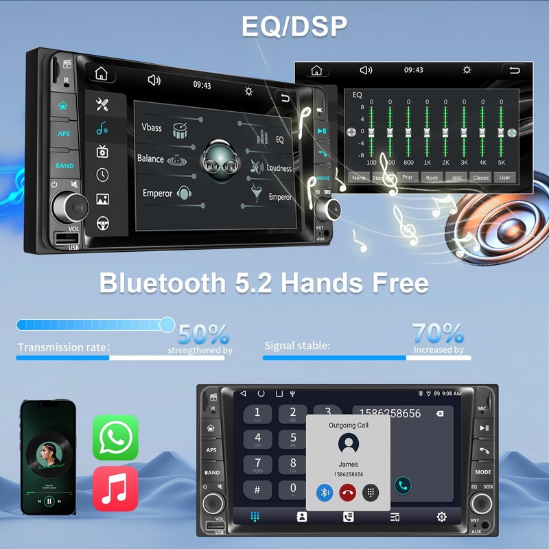 Plug&Play Car Radio for Toyota 4Runner 2003-2009,for Tundra 2003-2006, for