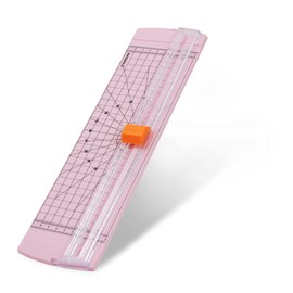 30.5cm Light Pink Paper Trimmer, A4 Paper Cutter Guillotine for Coupon, Craft Paper or Scrapbook, RAYSON