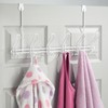 iDesign Over-The-Door 6-Hook Rack –Classico Collection – White