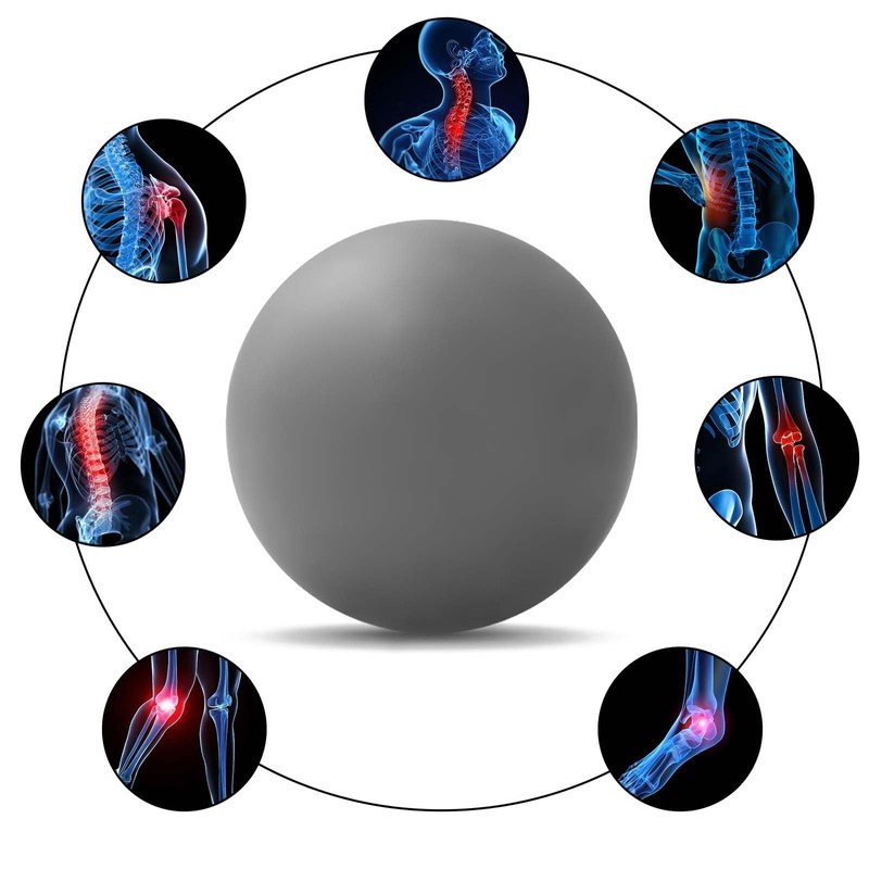 WOVTE Massage Lacrosse Ball Muscle Pain Shoulder Neck Back Leg