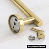 NearMoon Bathroom Towel Bar, Bath Accessories Thicken Stainless Steel Shower