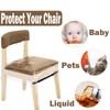 OFIDELITY 6 Pack Plastic Chair Covers for Dining Room Chairs,