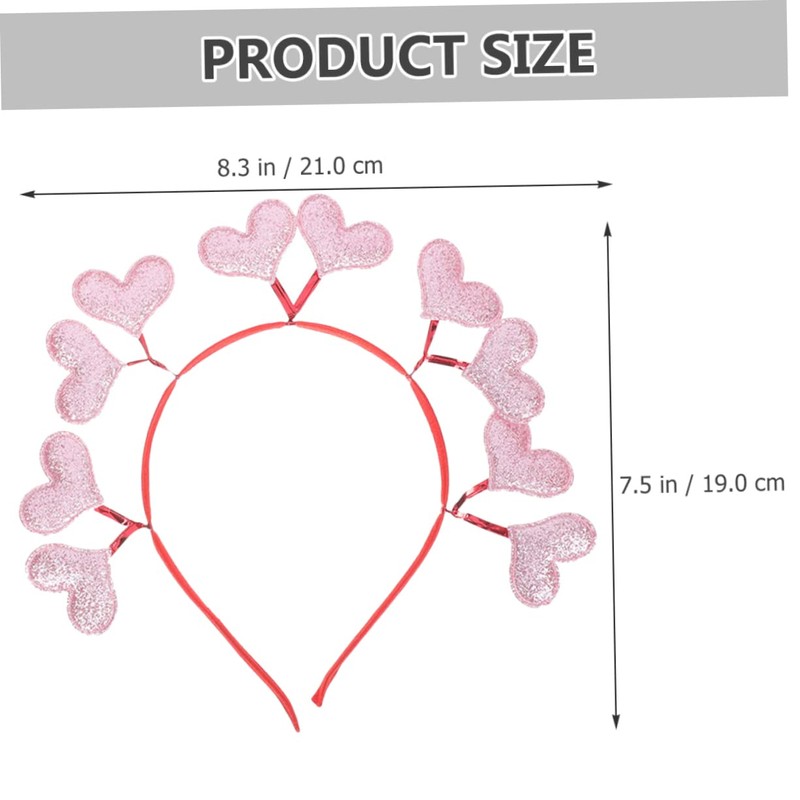 CALLARON Love Headband Love Heart Headband Flower Girl Hair Accessory