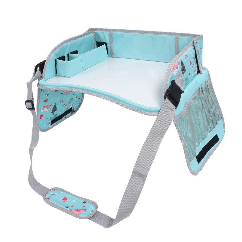 Kids Travel Tray Erasable Drawing Board Organization Pockets Activity Essentials