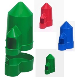 Desarmable Pigeon Feeder Drinker Automatic 2L BEBEDERO COMEDERO DESARMABLE AUTOMATICO para PALOMAS GAUN RED Blue Green Rojo Verde Azul (Green/Verde)